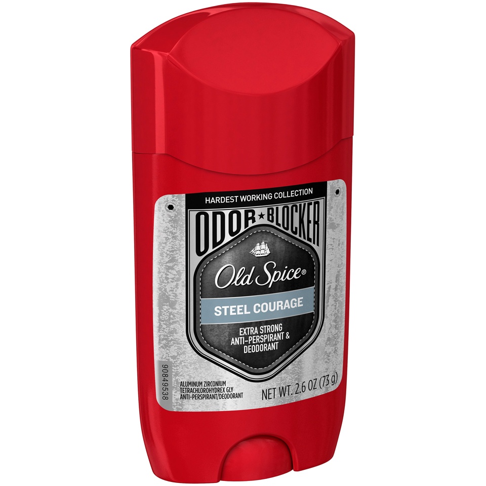 slide 3 of 4, Old Spice Hardest Working Collection Odor Blocker Steel Courage Antiperspirant and Deodorant, 2.6 oz