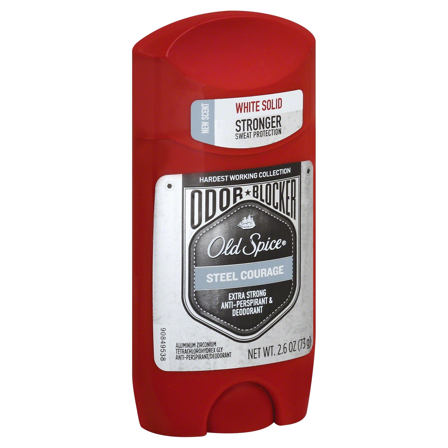 slide 1 of 4, Old Spice Hardest Working Collection Odor Blocker Steel Courage Antiperspirant and Deodorant, 2.6 oz