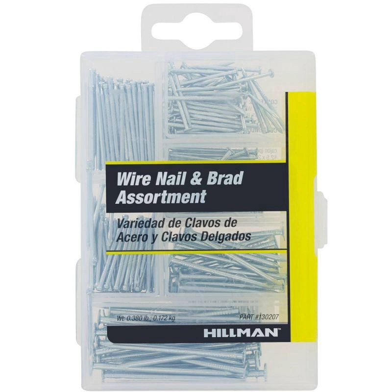 slide 1 of 6, Hillman 266pc Small Wire and Brad Nails Kit, 266 ct