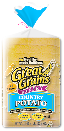 slide 1 of 1, Great Grains Wide Pan Potato Bread, 24 oz