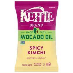 Kettle Brand Made with Avocado Oil Spicy Kimchi Potato Chips, 6 oz Bag