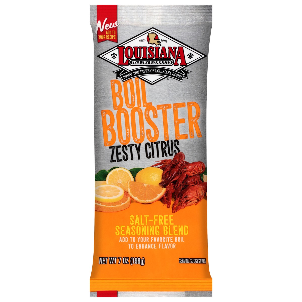slide 8 of 11, Louisiana Fish Fry Products Boil Booster Zesty Citrus Seasoning Blend 7 oz, 7 oz