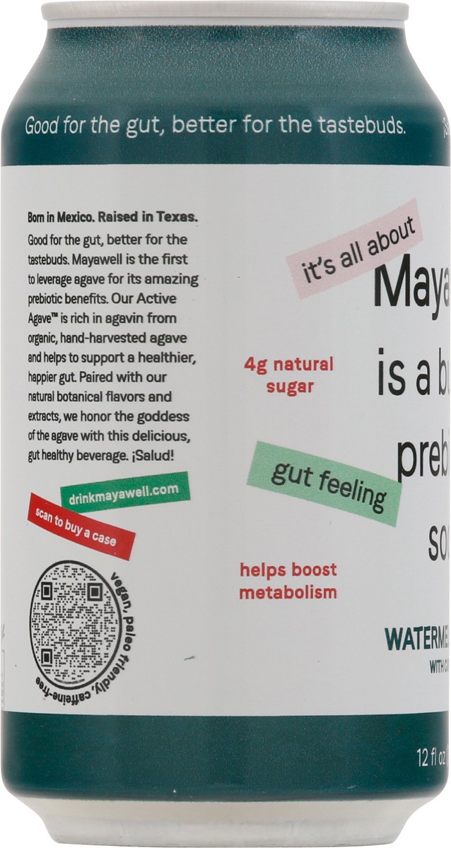 slide 11 of 13, Mayawell Watermelon Mint Prebiotic Soda with Currant - 12 fl oz, 12 fl oz