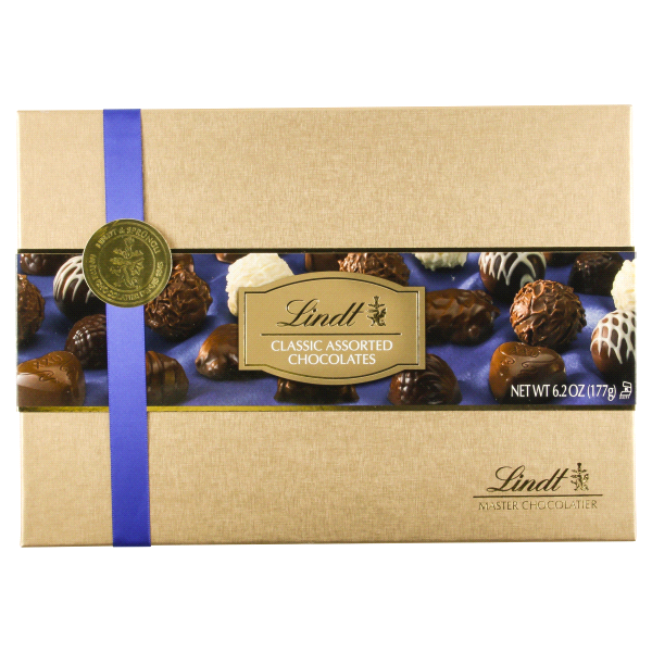 slide 1 of 4, Lindt Classic Assorted Chocolate Box, 6.2 oz