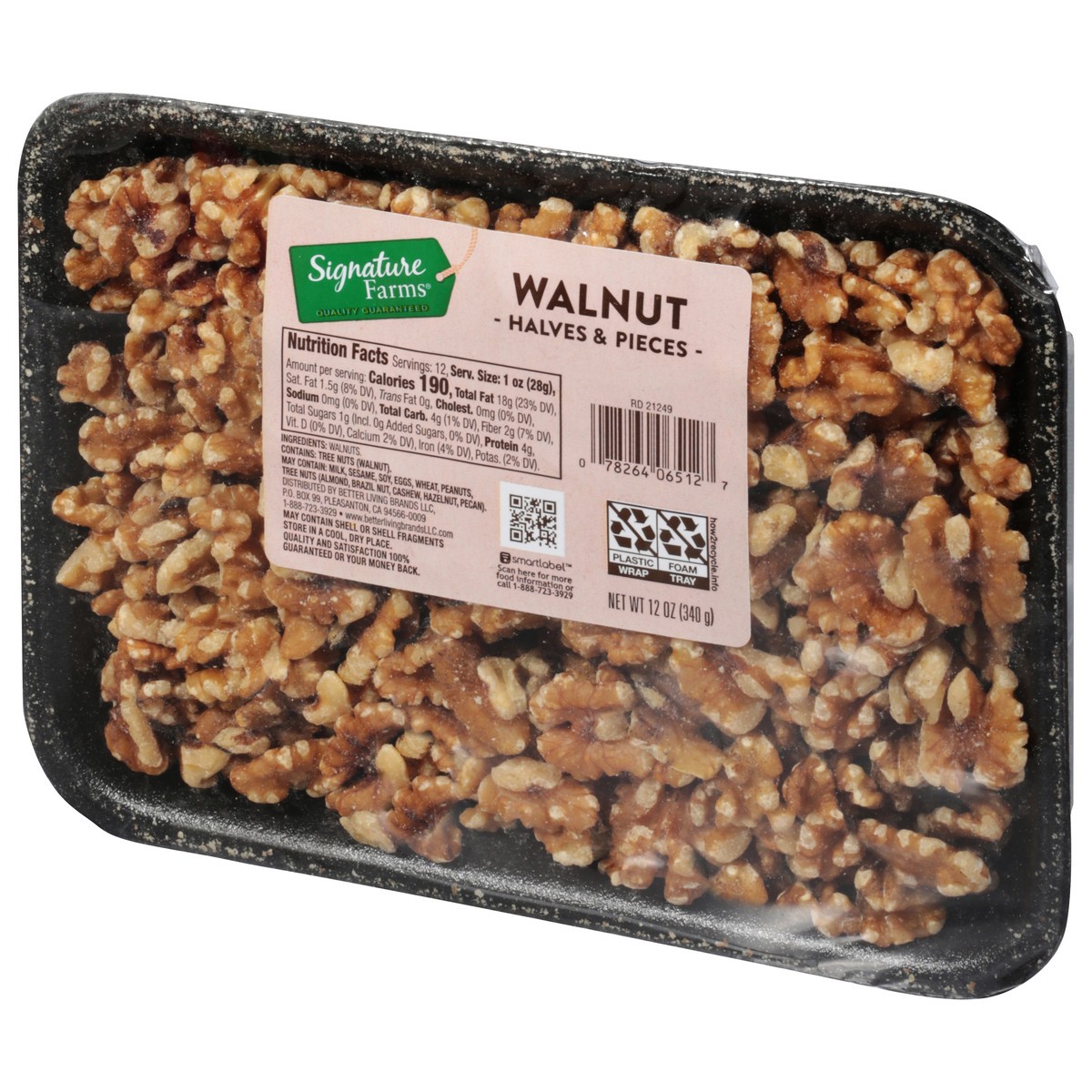 slide 11 of 13, Hines Walnut Halves & Piec, per lb