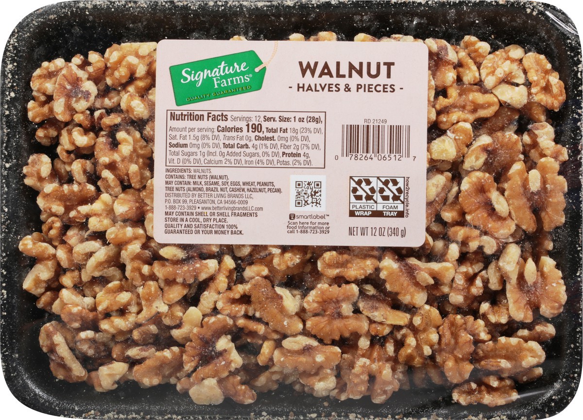 slide 6 of 13, Hines Walnut Halves & Piec, per lb