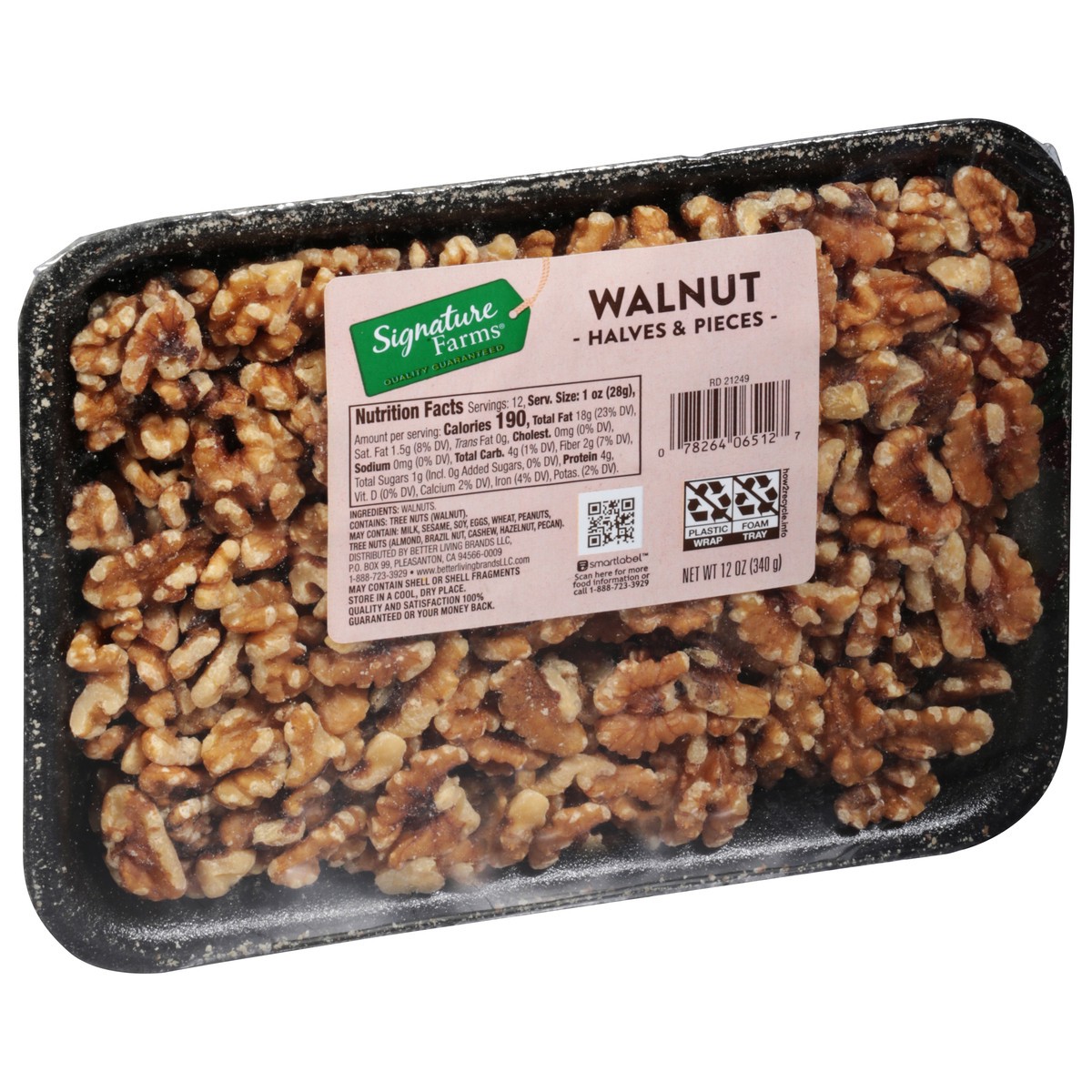 slide 9 of 13, Hines Walnut Halves & Piec, per lb