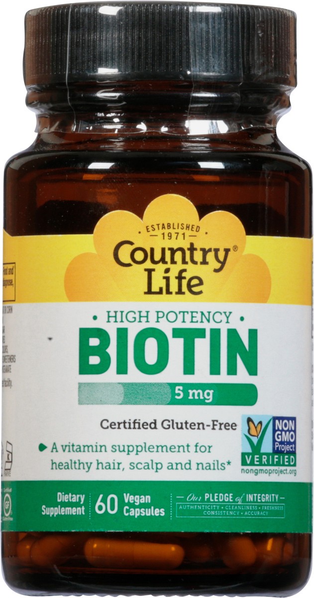 slide 5 of 13, Country Life Biotin, 60 ct