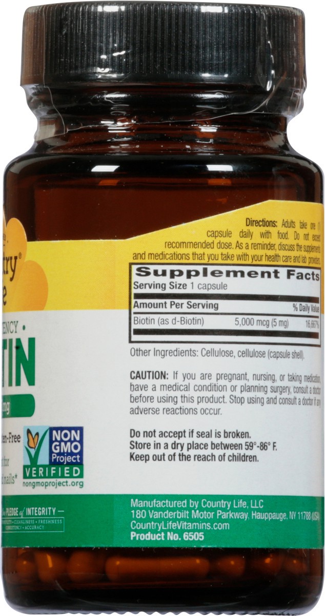 slide 4 of 13, Country Life Biotin, 60 ct