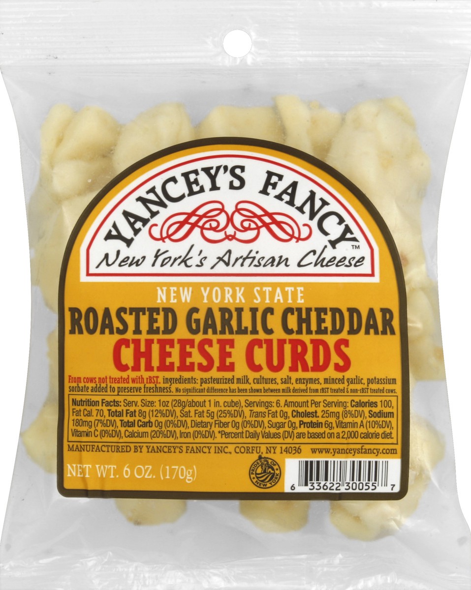 slide 1 of 5, Yancey's Fancy Cheese Curds 6 oz, 1 ct