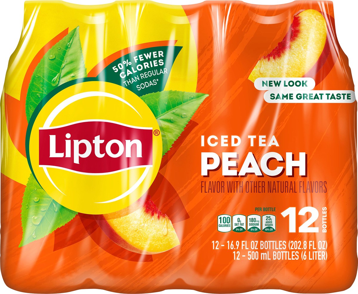 slide 3 of 4, Lipton Peach Iced Tea, 202.8 fl oz