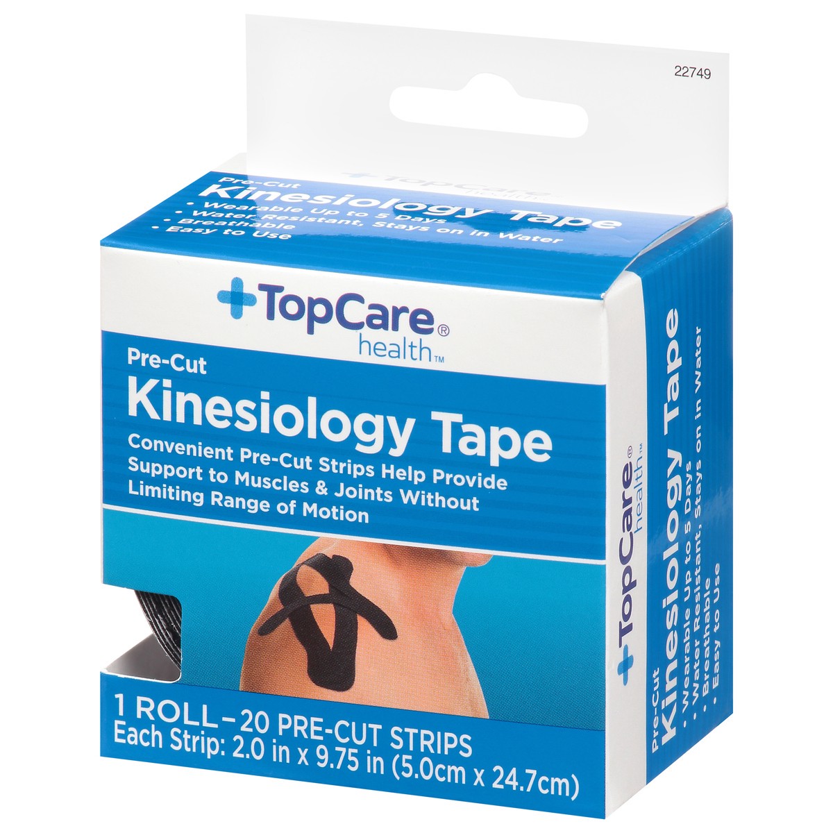 slide 4 of 14, TopCare Health Pre-Cut Kinesiology Tape 1 ea, 1 ct