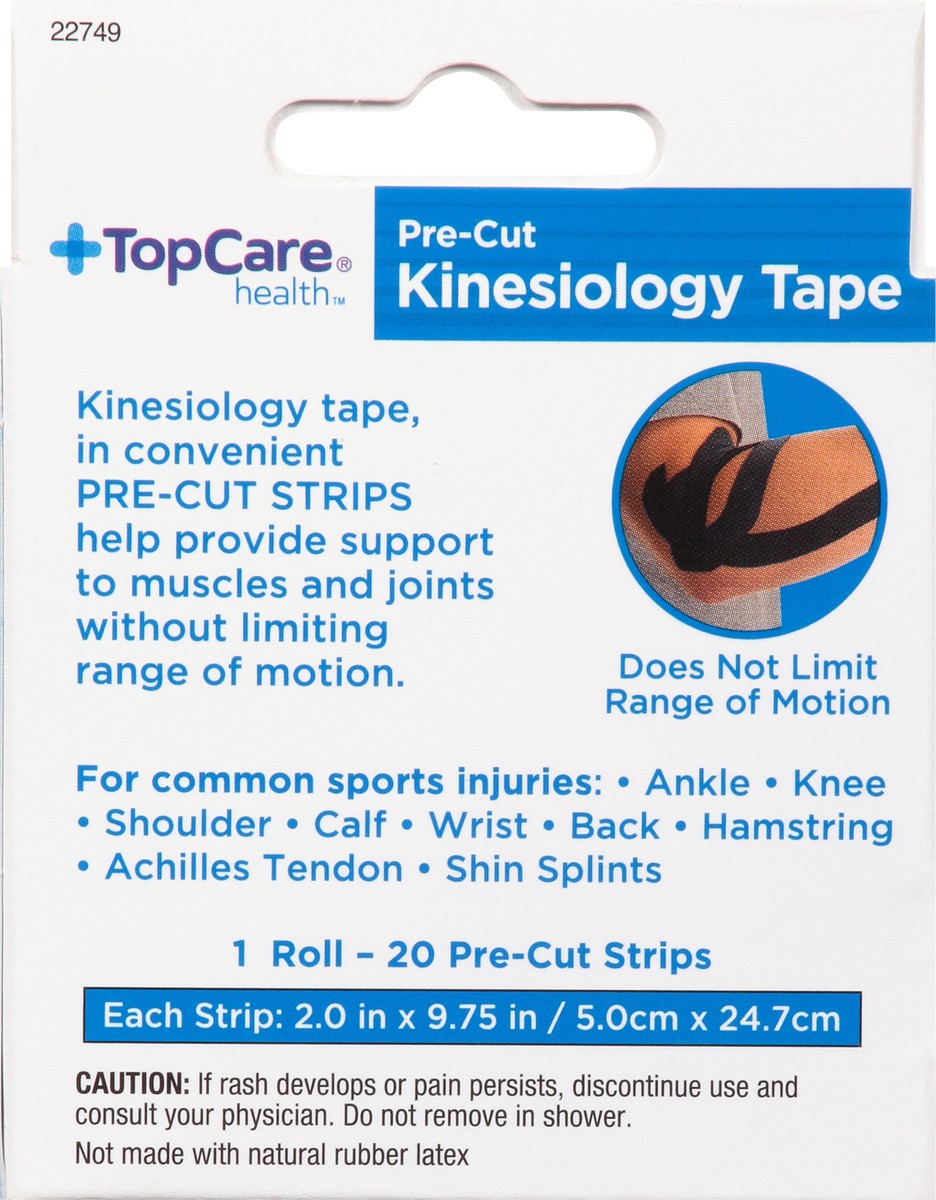 slide 7 of 14, TopCare Health Pre-Cut Kinesiology Tape 1 ea, 1 ct