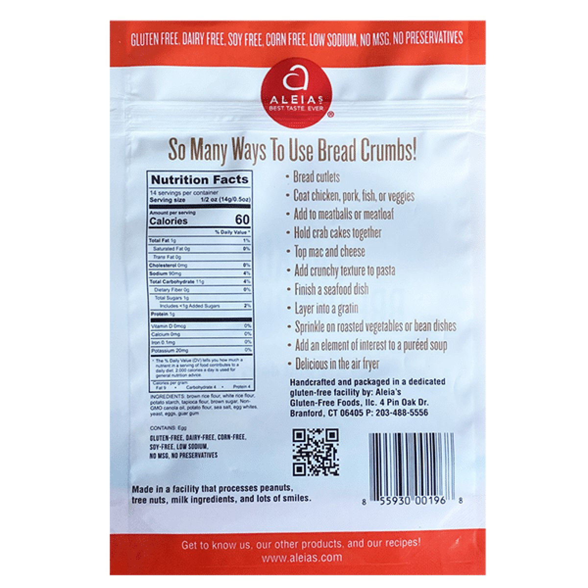 slide 3 of 5, Aleia's Panko Bread Crumbs, 7 oz