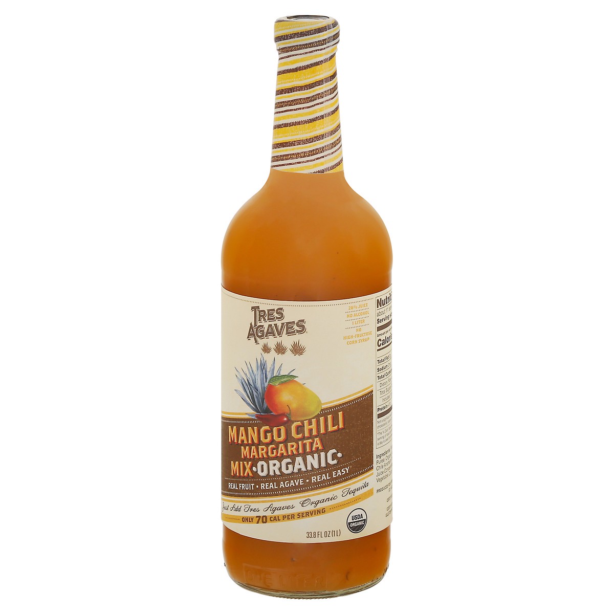 slide 5 of 11, Tres Agaves Organic Mango Chili Margarita Mix 33.8 fl oz, 33.8 fl oz