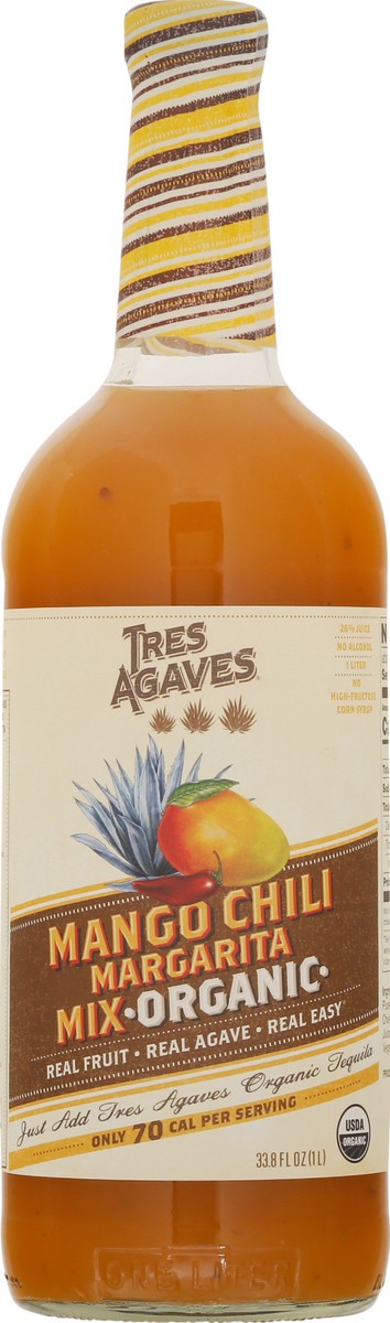 slide 11 of 11, Tres Agaves Organic Mango Chili Margarita Mix 33.8 fl oz, 33.8 fl oz