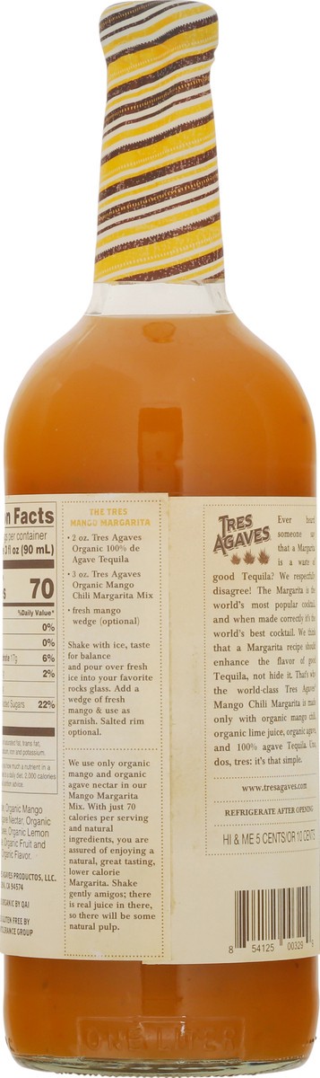 slide 2 of 11, Tres Agaves Organic Mango Chili Margarita Mix 33.8 fl oz, 33.8 fl oz