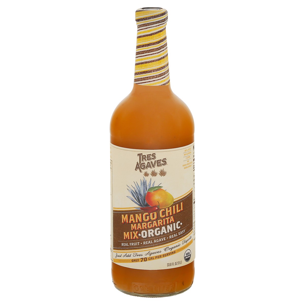 slide 3 of 11, Tres Agaves Organic Mango Chili Margarita Mix 33.8 fl oz, 33.8 fl oz