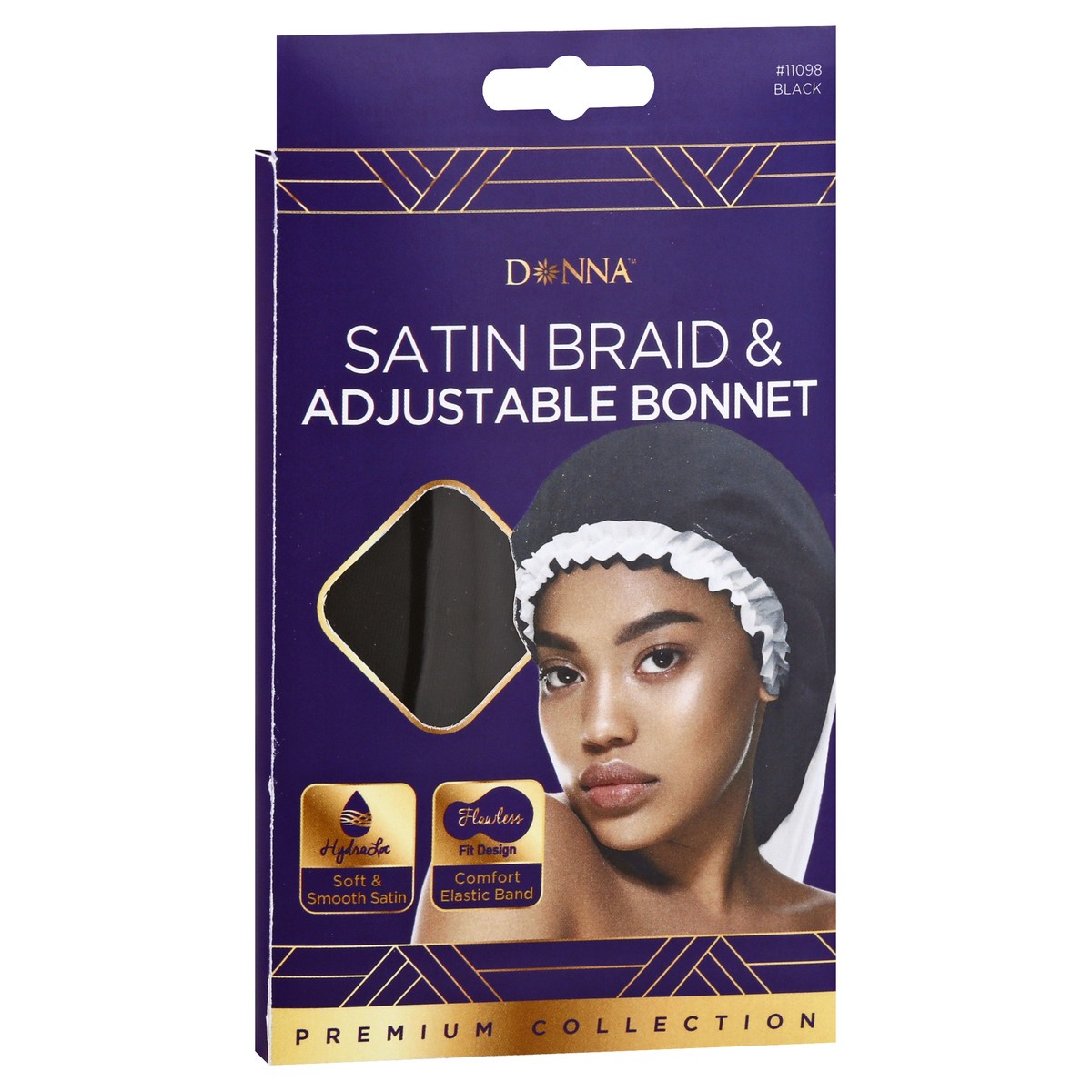 slide 2 of 9, Donna Braid Bonnet Black, 1 ct