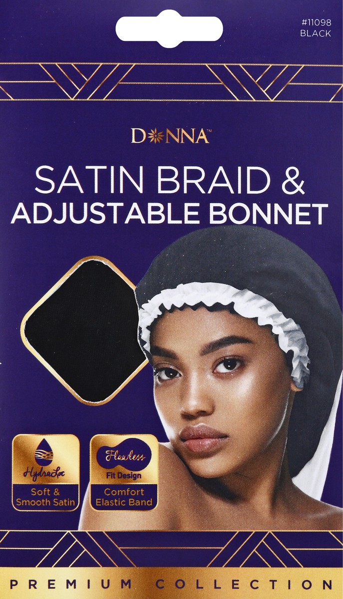 slide 6 of 9, Donna Braid Bonnet Black, 1 ct