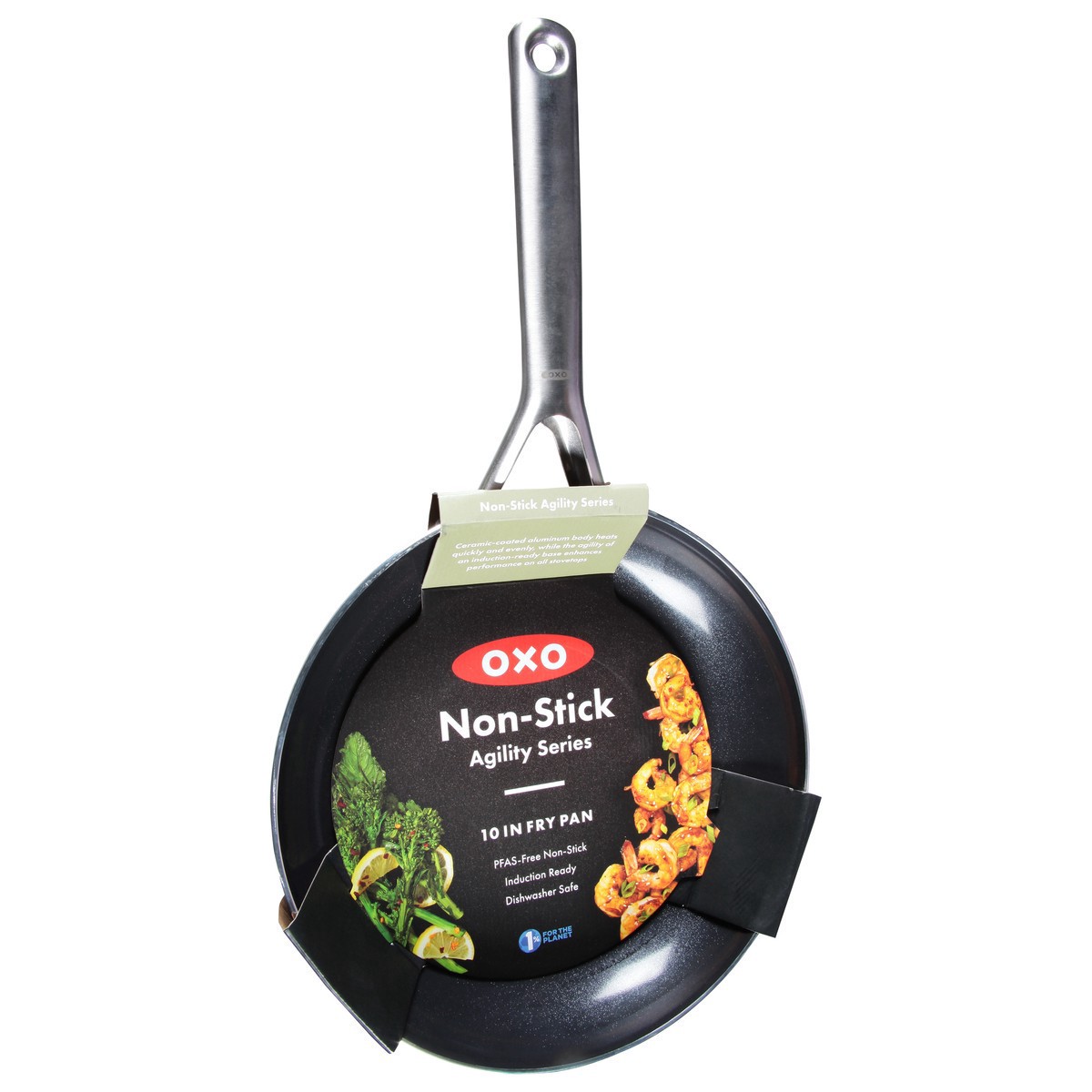 slide 11 of 12, Oxo Black & Silver Agility Pan 10 In, 1 ct