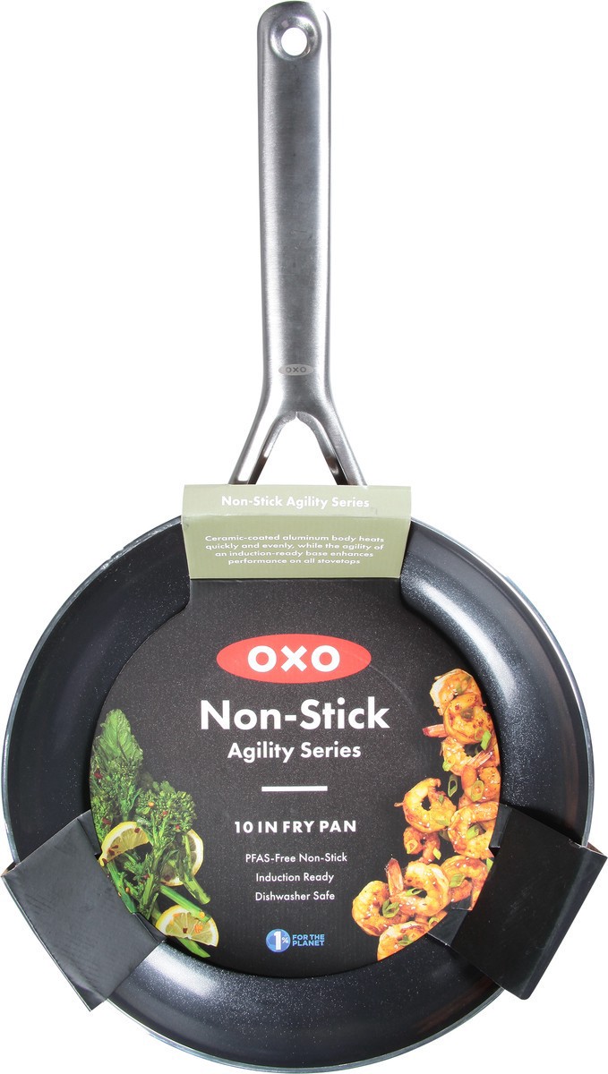 slide 4 of 12, Oxo Black & Silver Agility Pan 10 In, 1 ct
