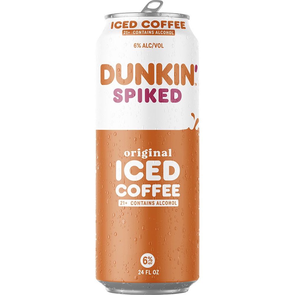 slide 1 of 1, Dunkin Spicked Iced Coffee 24, 24 oz