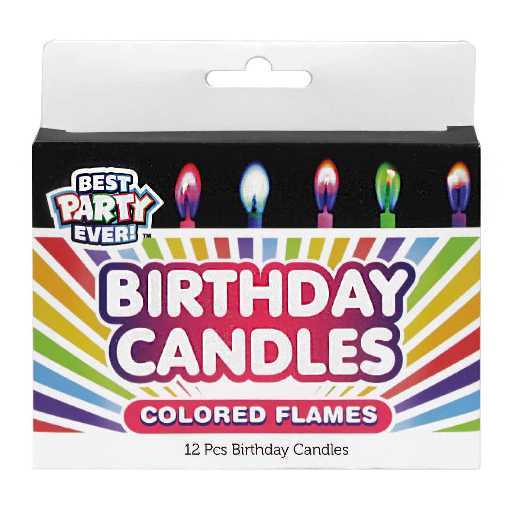 slide 1 of 1, Best Party Birth Cand Color Flames, 1 ct