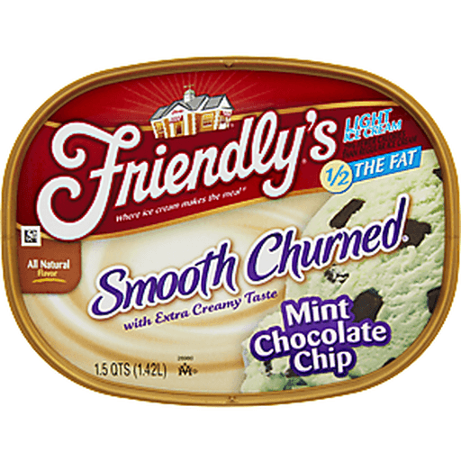 slide 14 of 18, Friendly's Light Mint Chocolate Chip Ice Cream, 48 oz