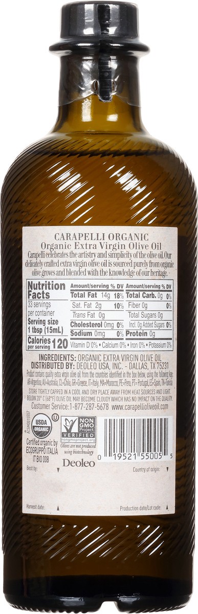 slide 5 of 9, Carapelli Organic Extra Virgin Olive Oil, 16.9 fl oz