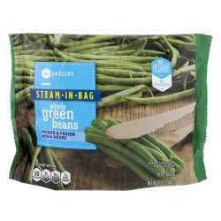 SE Grocers Steam-In-Bag Whole Green Beans