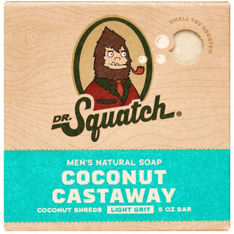 slide 1 of 7, Dr. Squatch Mens' Coconut Castaway Natural Soap 5 oz, 5 oz