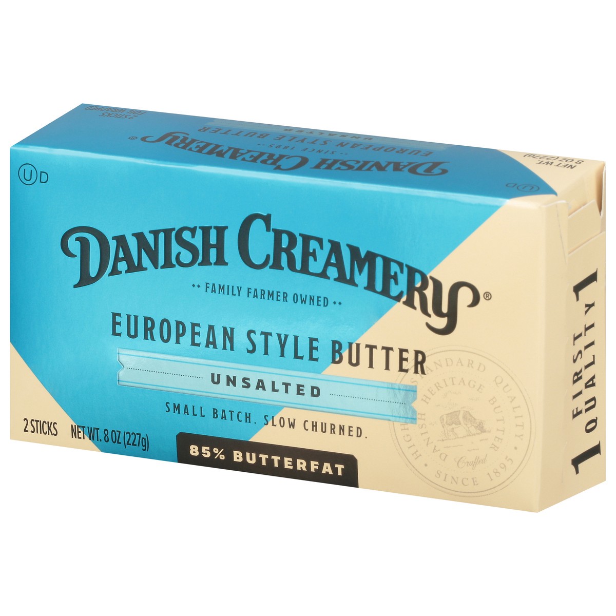 slide 2 of 11, Danish Creamery Unsalted European Style Butter 8 oz. Box, 8 oz