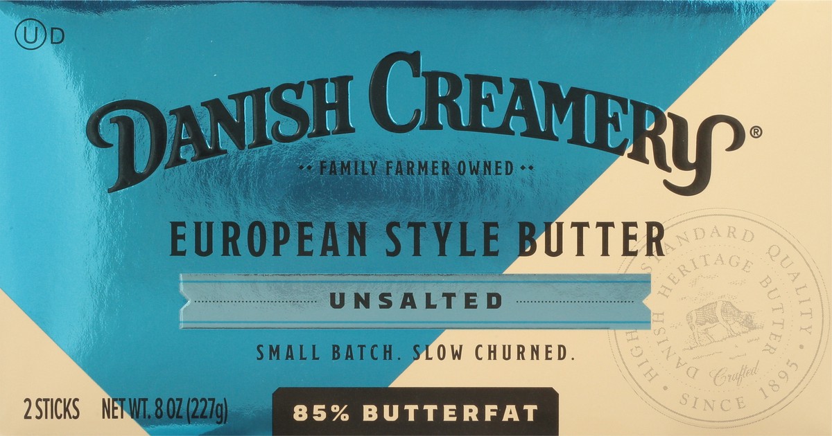 slide 10 of 11, Danish Creamery Unsalted European Style Butter 8 oz. Box, 8 oz