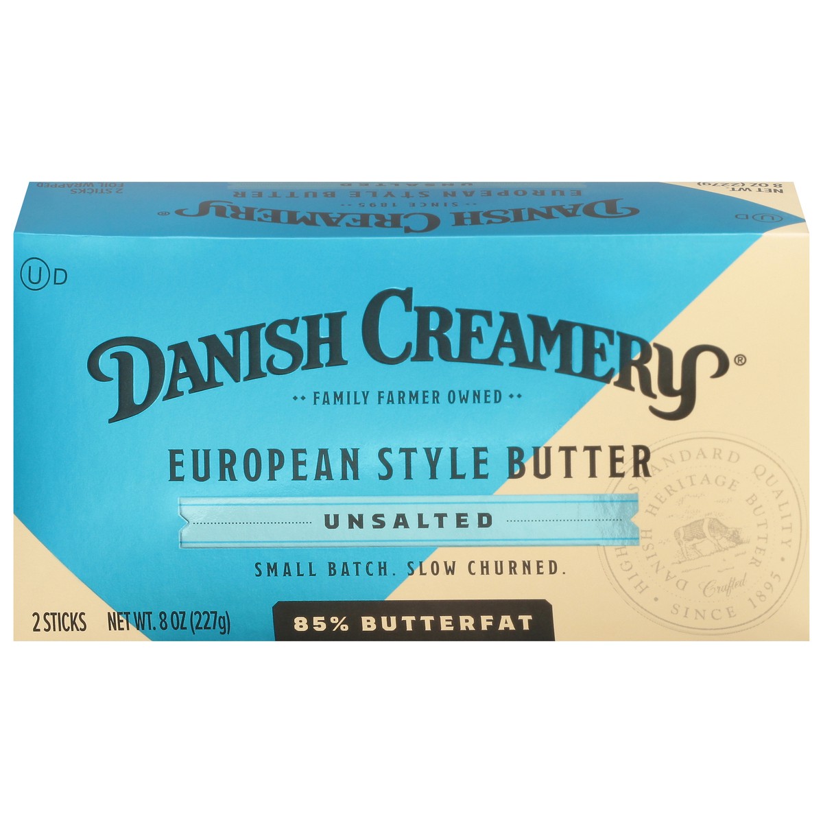 slide 3 of 11, Danish Creamery Unsalted European Style Butter 8 oz. Box, 8 oz