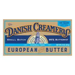 Danish Creamery Euro Style Unsalted 8 oz WIS