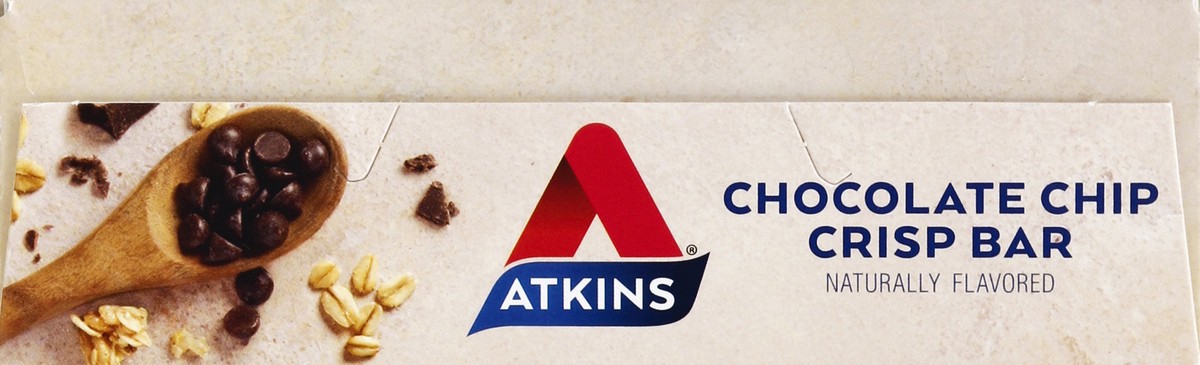 slide 8 of 8, Atkins Choc Chip Crisp Day Diet Break Bar, 6 oz