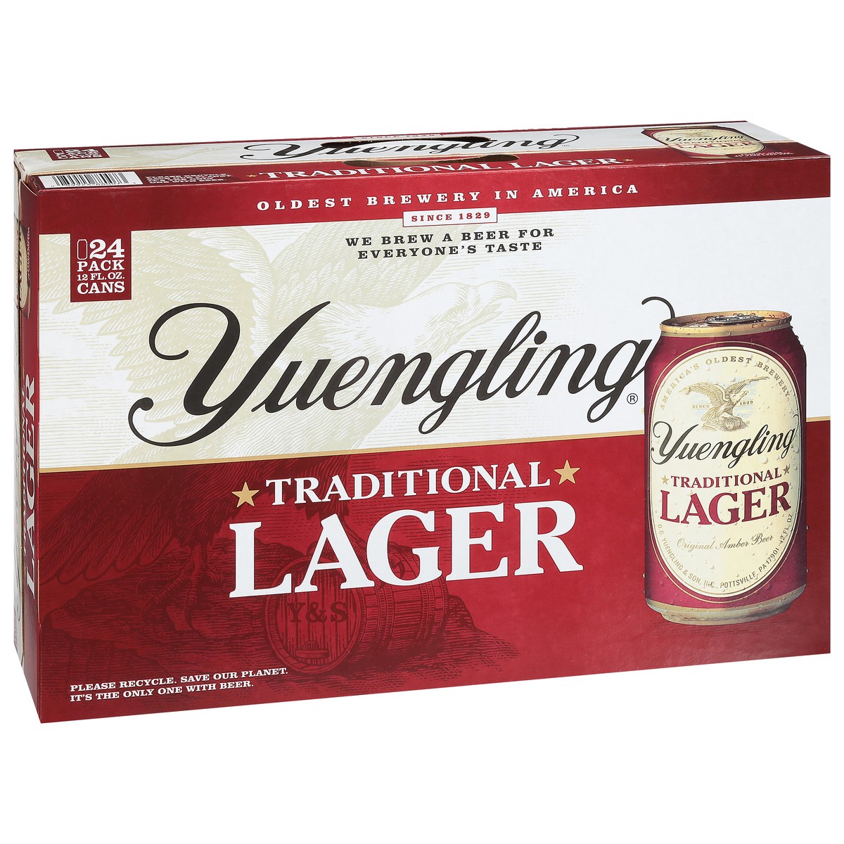 slide 2 of 9, Yuengling Traditional Lager Beer 24 - 12 fl oz Cans, 24 ct; 12 oz