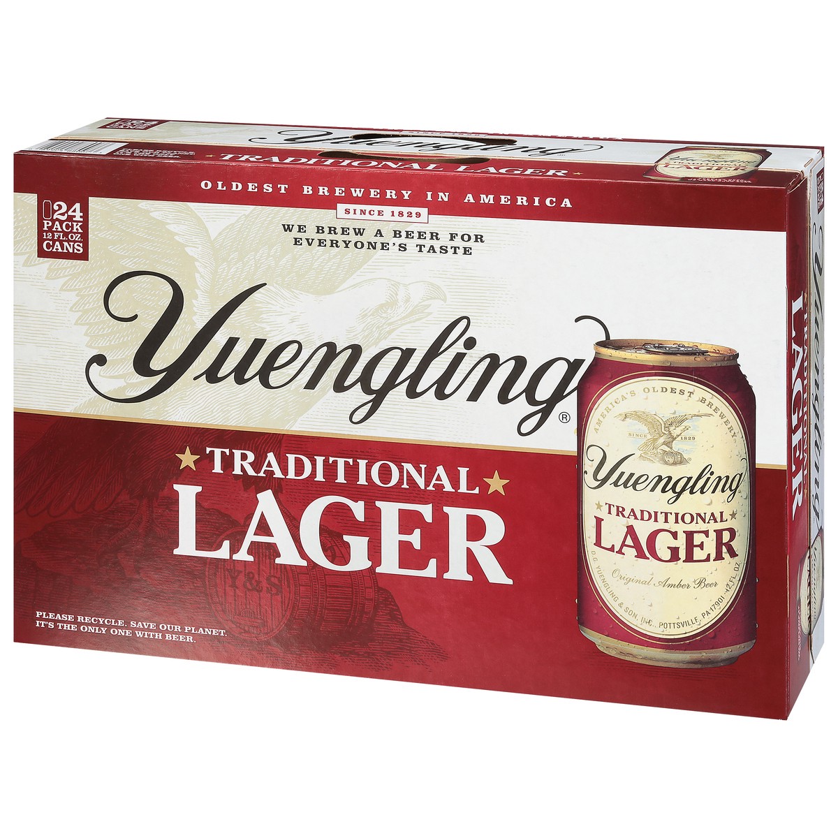 slide 3 of 9, Yuengling Traditional Lager Beer 24 - 12 fl oz Cans, 24 ct; 12 oz