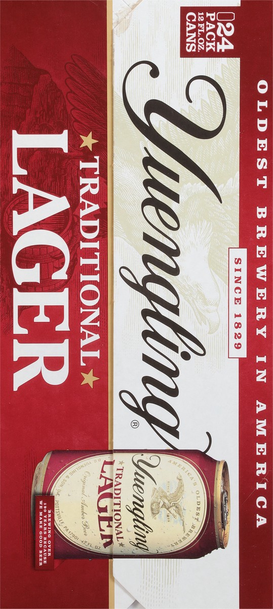 slide 8 of 9, Yuengling Traditional Lager Beer 24 - 12 fl oz Cans, 24 ct; 12 oz