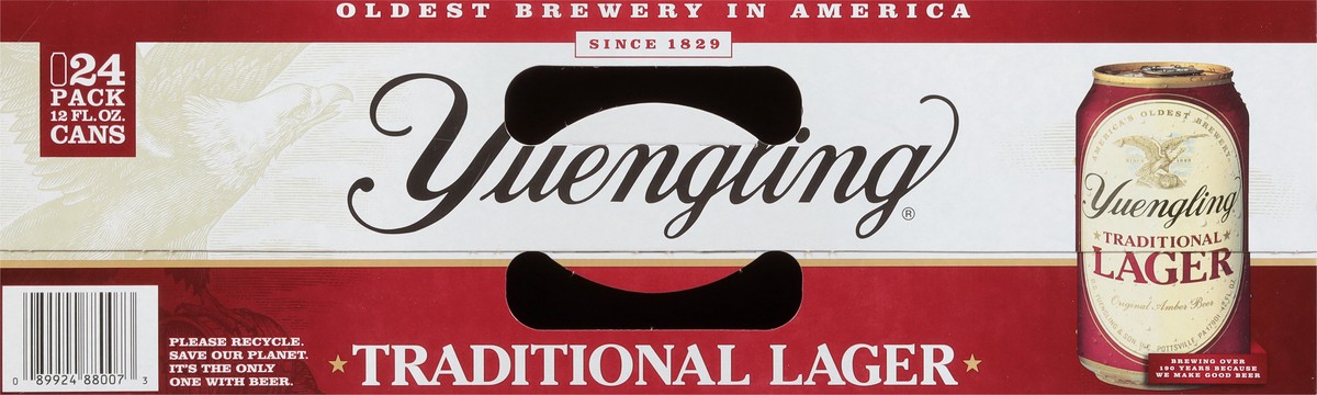 slide 9 of 9, Yuengling Traditional Lager Beer 24 - 12 fl oz Cans, 24 ct; 12 oz