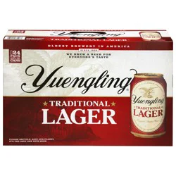 Yuengling Traditional Lager Beer 24 - 12 fl oz Cans