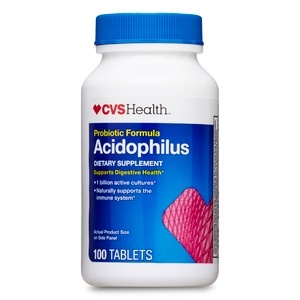 slide 1 of 1, CVS Health Probiotic Acidophilus Tablets, 100 ct
