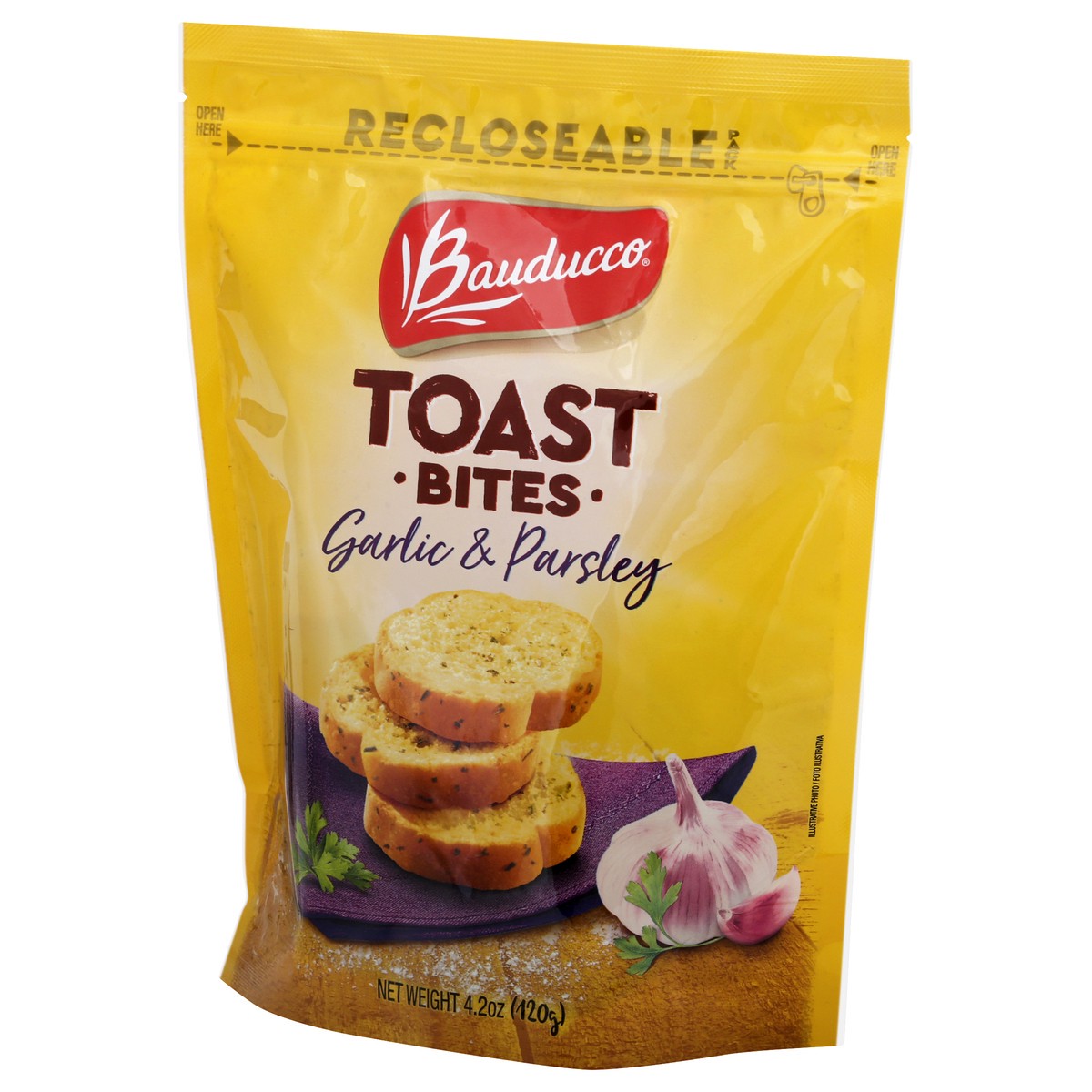 slide 8 of 12, Bauducco Garlic And Parsley Toast Bite, 4.2 oz