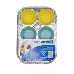 Weis Quality 6 Cup Cake Pan 2 pk Foilware