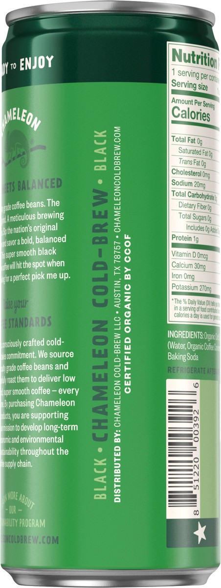 slide 8 of 8, Chameleon Cold-Brew Smooth Black Organic Coffee, 8 fl oz