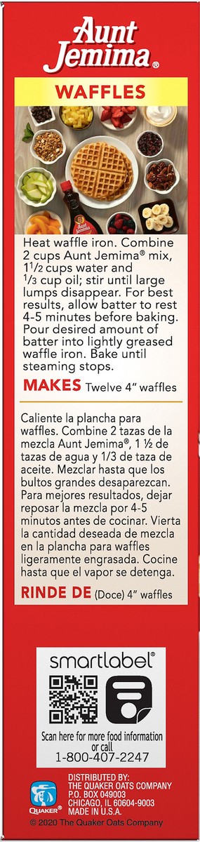 slide 5 of 6, Aunt Jemima Complete Buttermilk Pancake And Waffle Mix 16 Oz, 1 lb