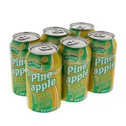 Hill Country Fare Pineapple Soda 6 pk Cans