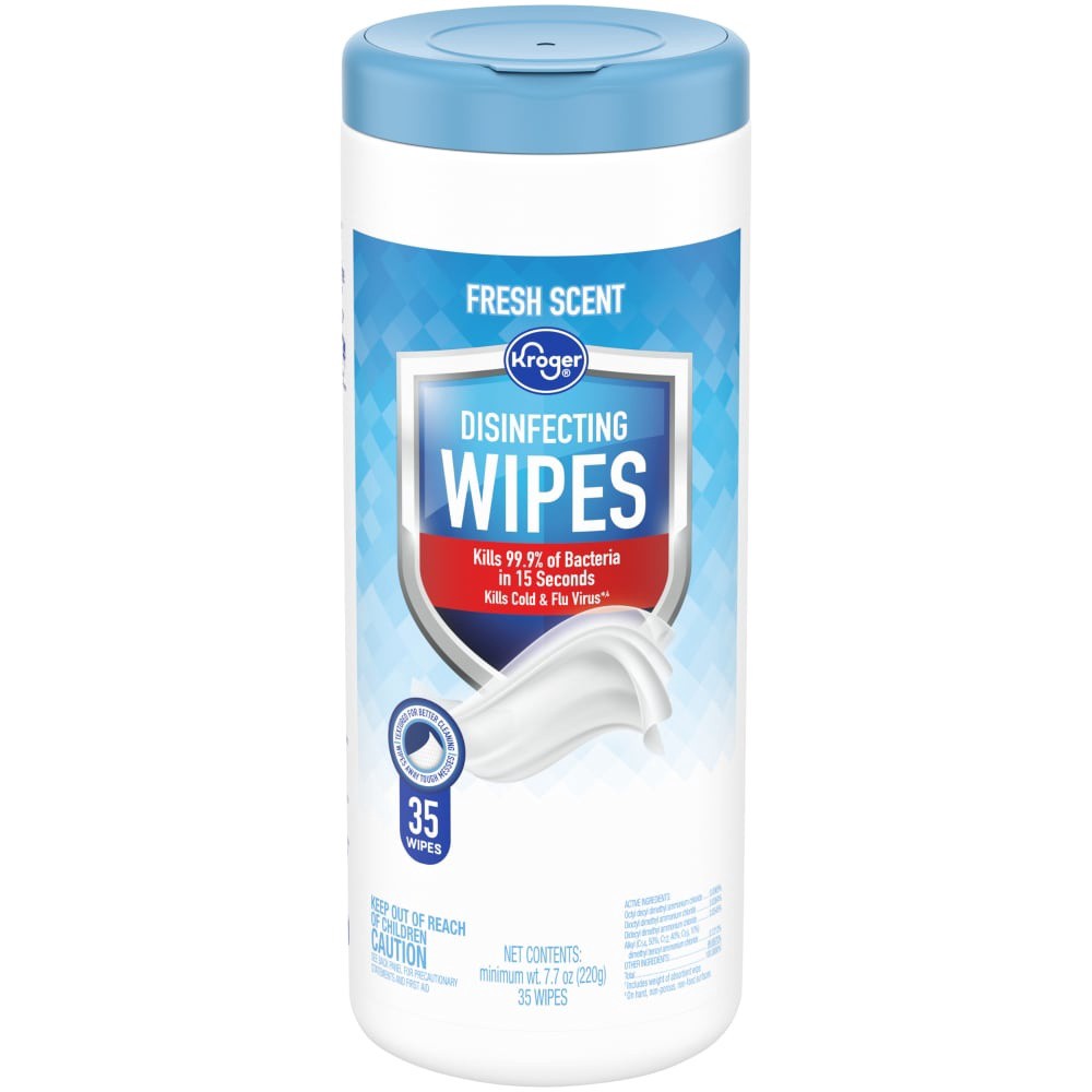 slide 3 of 3, Kroger Home Sense Disinfectant Wipes, 35 ct