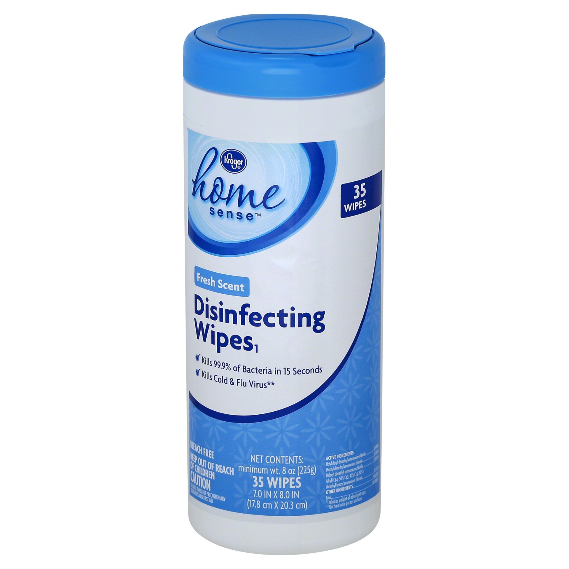 slide 1 of 1, Kroger Home Sense Disinfectant Wipes, 35 ct